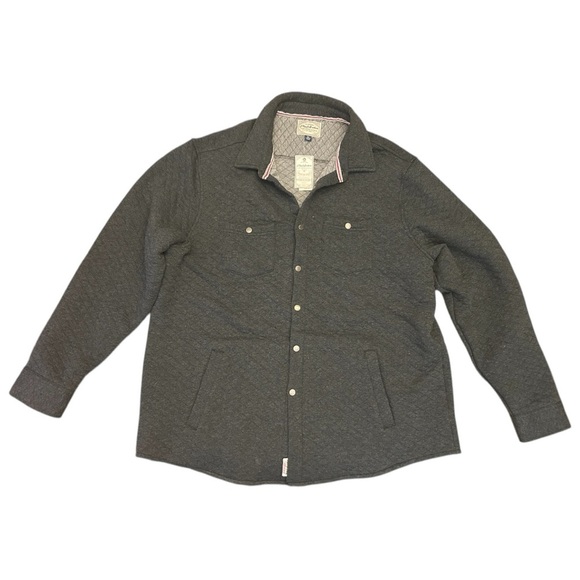 Flag & Anthem Charcoal Heather Alloway Quilted Shirt Jacket - Picture 4 of 10